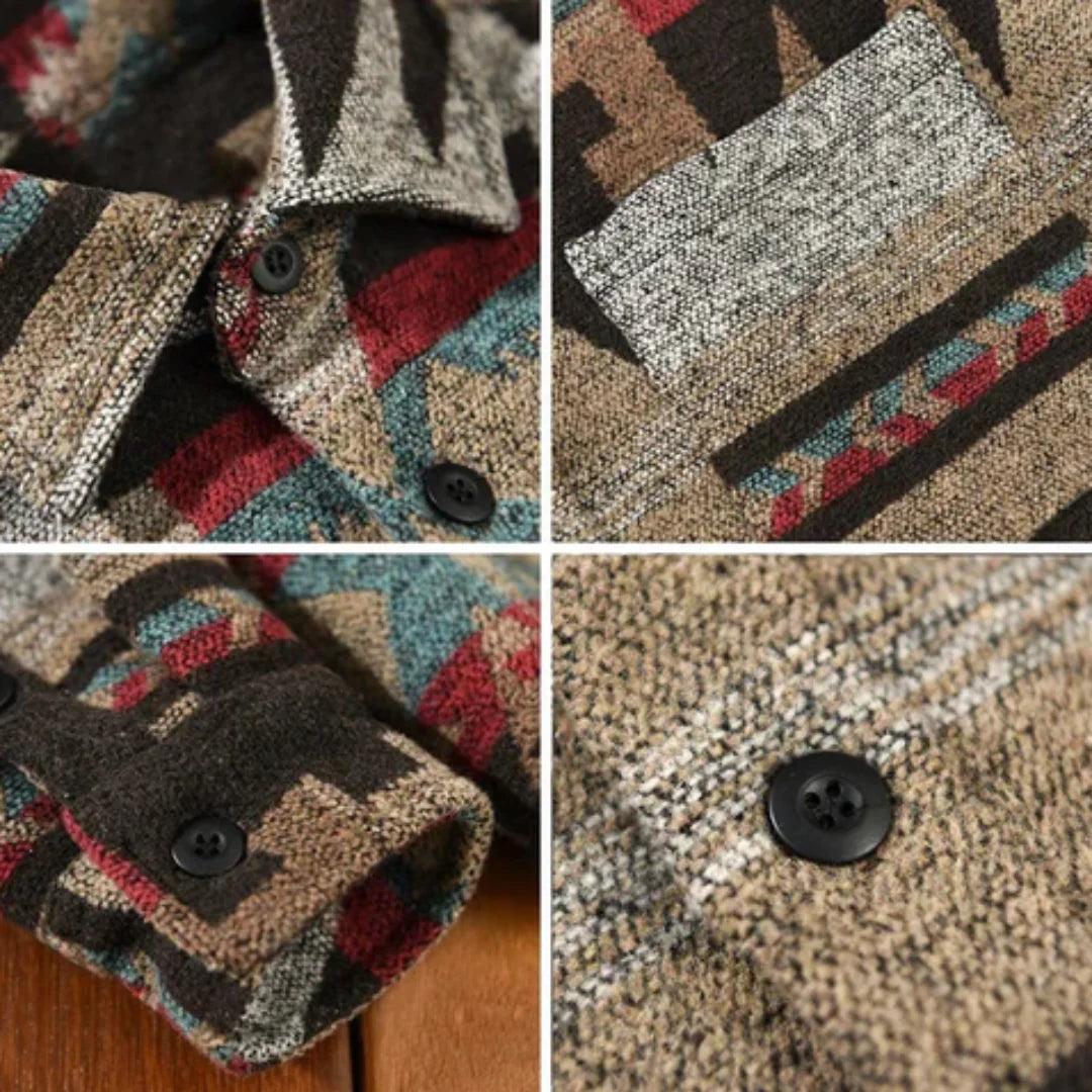 KENDRICK - Herrenhemd aus Vintage-Flanell