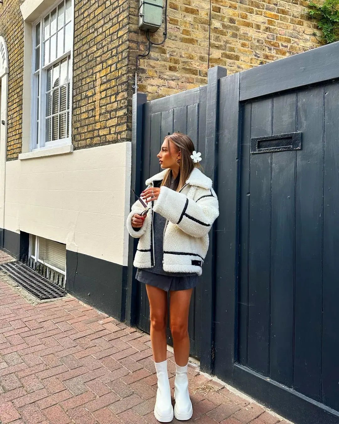 Norella - Vintage Stehkragen Jacke
