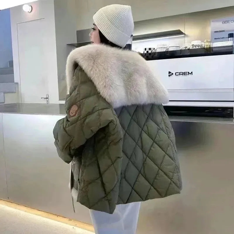 Warmer Frauen Wintermantel Flauschig - Ideal für kalte Monate