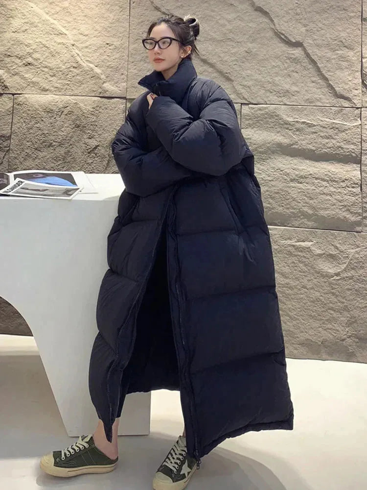 Jacken für Frauen mit großem, flauschigem Design im Long-Style für Frauen