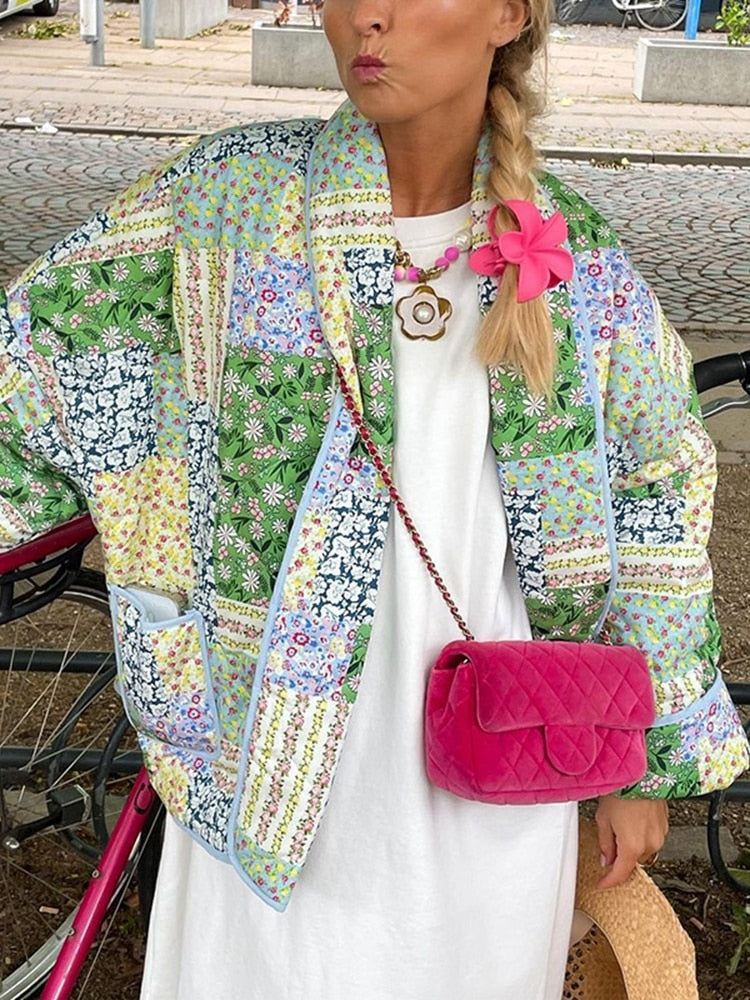Cassidy – lässige Patchwork-Steppjacke