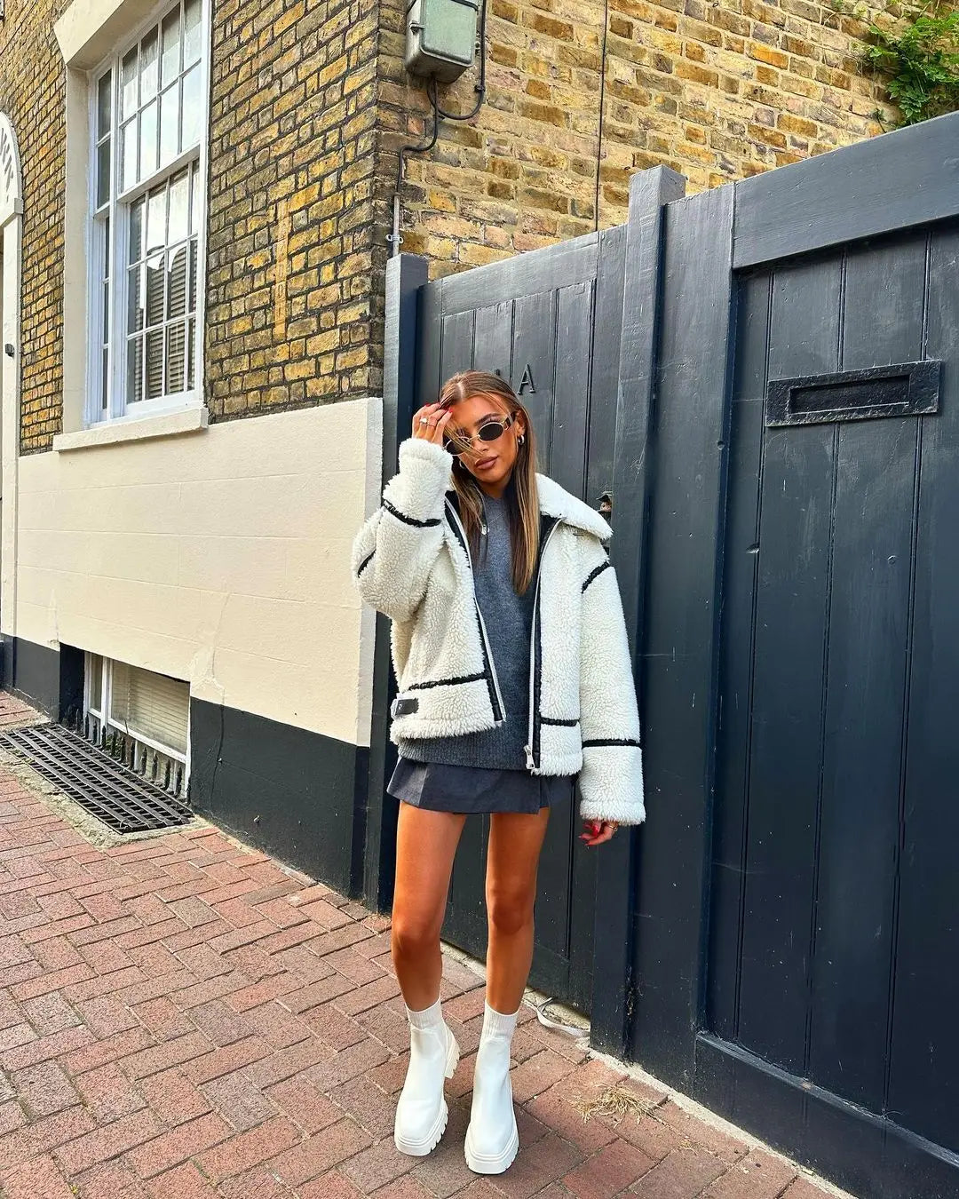 Norella - Vintage Stehkragen Jacke