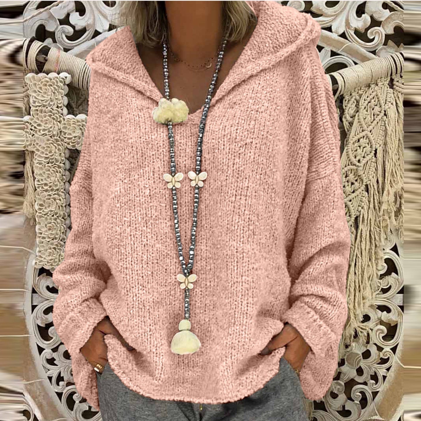 Bequemes Kapuzen-Sweatshirt für Frauen