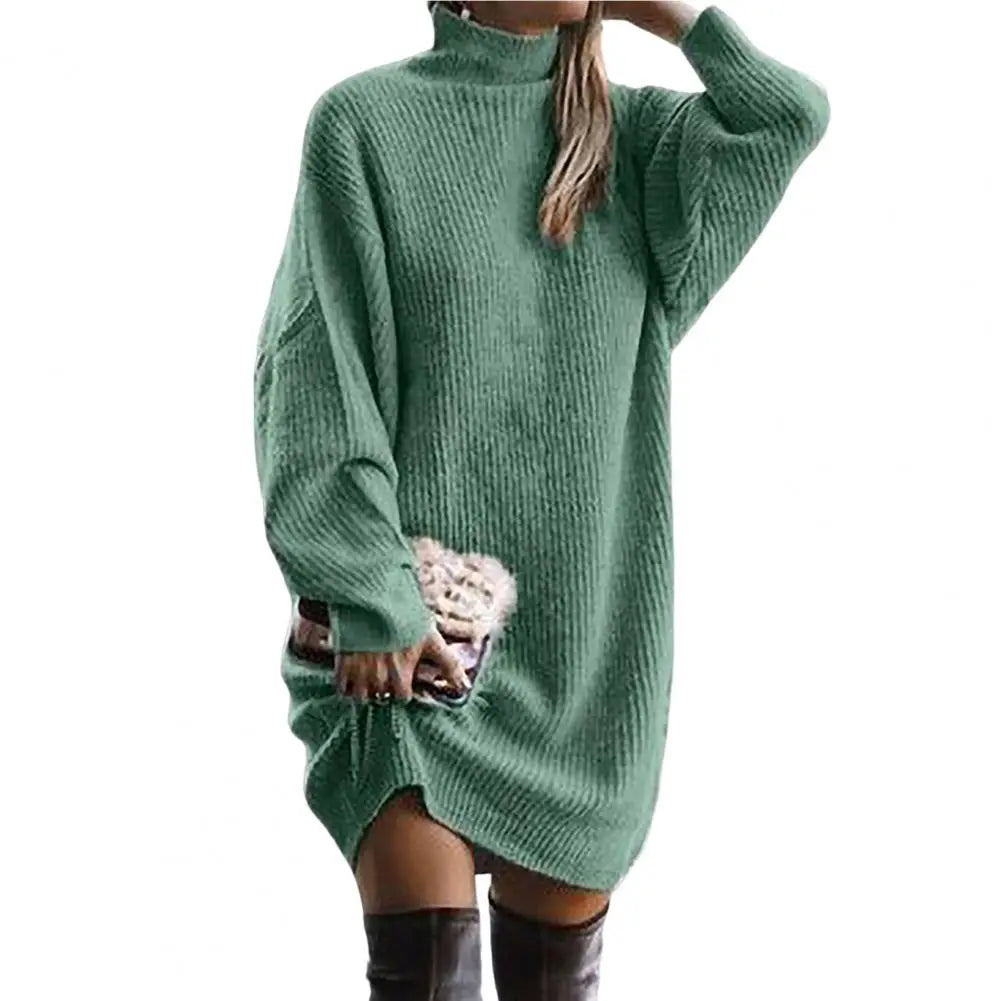 Goda – Elegantes Rollkragenpulloverkleid