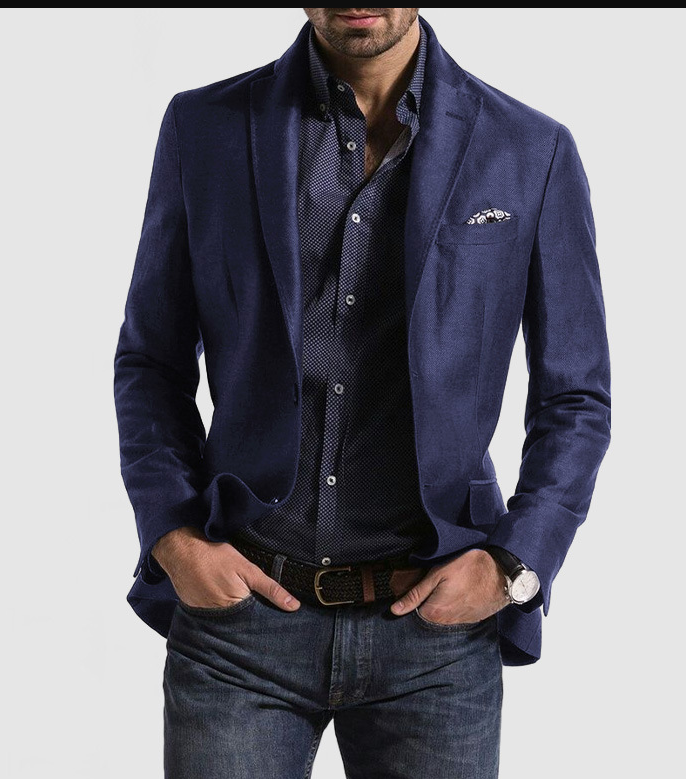 Benno - herren-strickjacke mit lässigen knöpfen, taschen und reverskragen, einfarbig, langärmelig