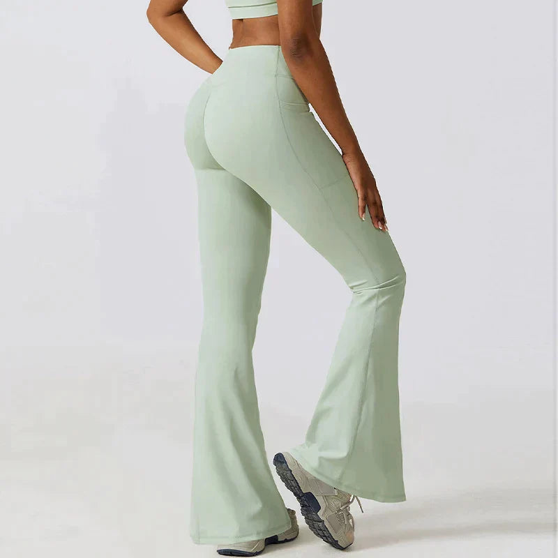 Azura | Hoch taillierte Flare-Leggings