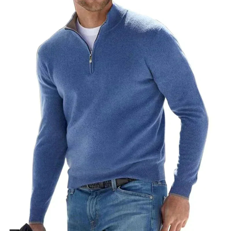 Tom Polo – stylischer reißverschlusspullover für herren (italienisches design)