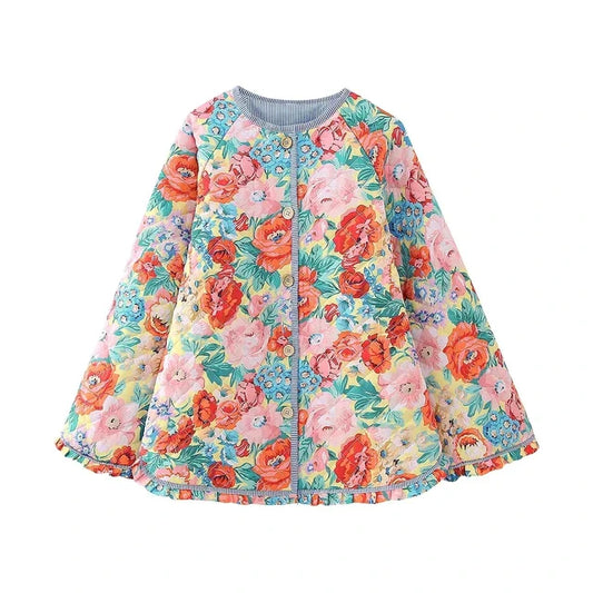 Dede - Vintage bedruckter Patchwork-Mantel