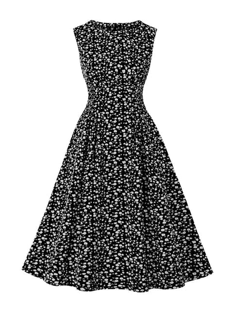 Katharina - Schwarz-Weißes Retrokleid