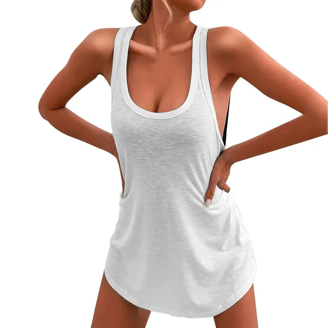 Julia - roses Basic Tanktop