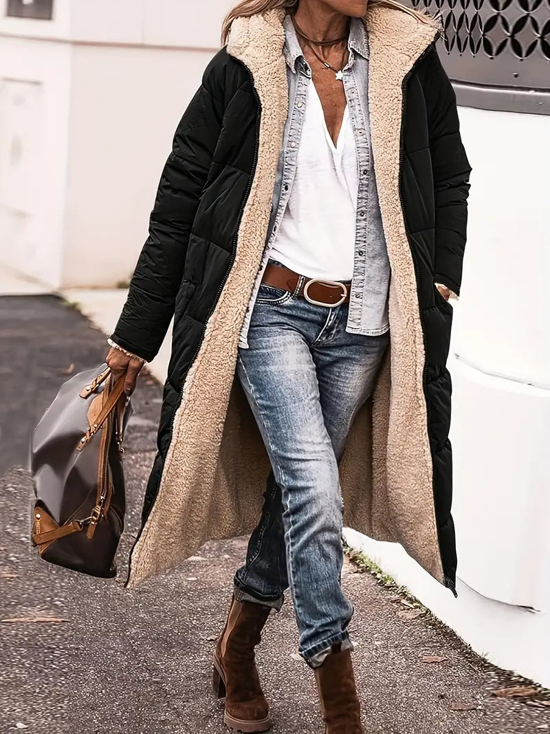 Joline - Glamouröser Winterzauber: Stylischer Mantel für wohlig-warme Eleganz