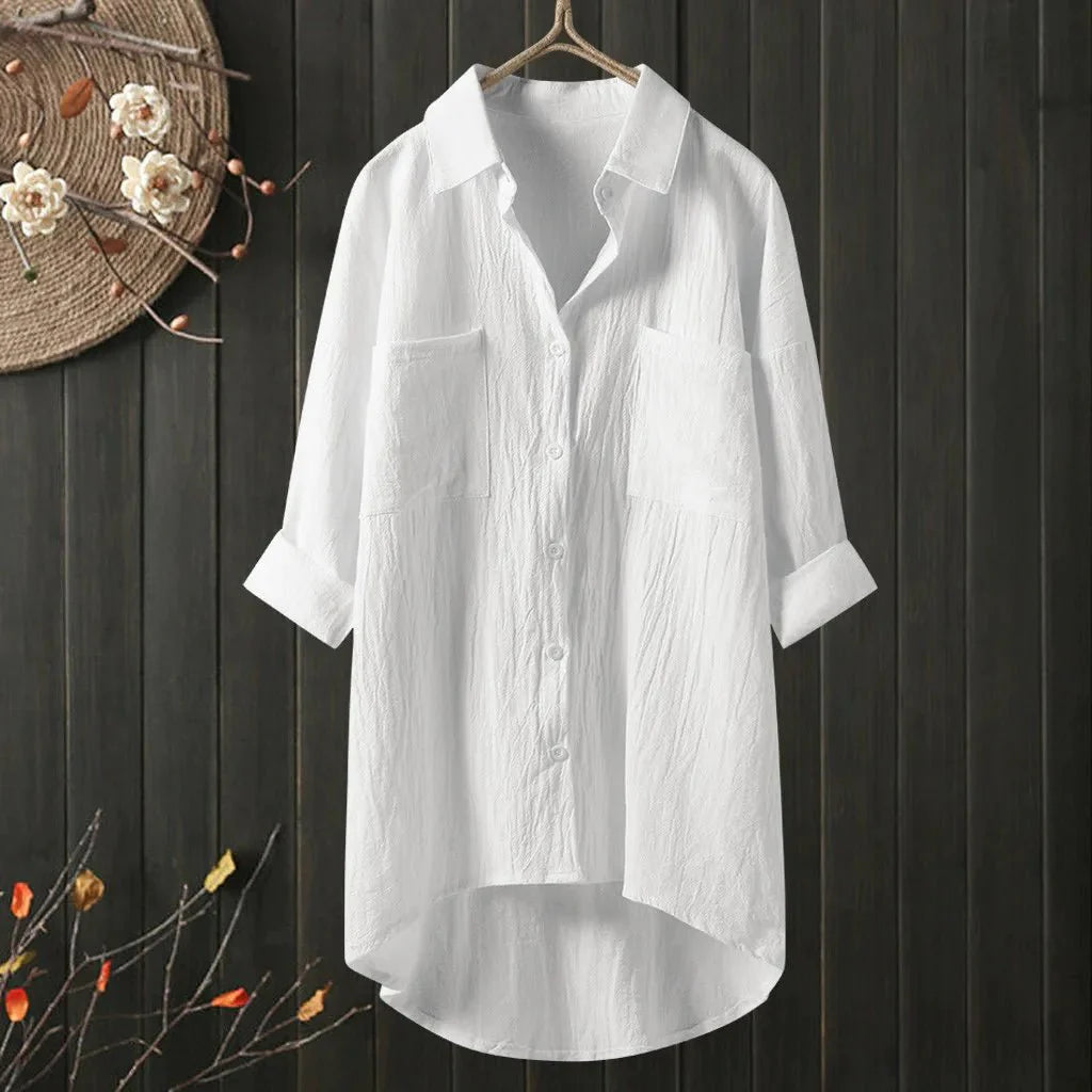 Amy - LANGÄRMELIGE BLUSE MIT LOCKERER PASSFORM