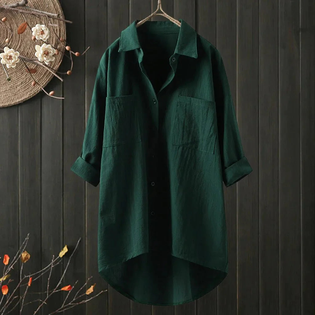 Amy - LANGÄRMELIGE BLUSE MIT LOCKERER PASSFORM