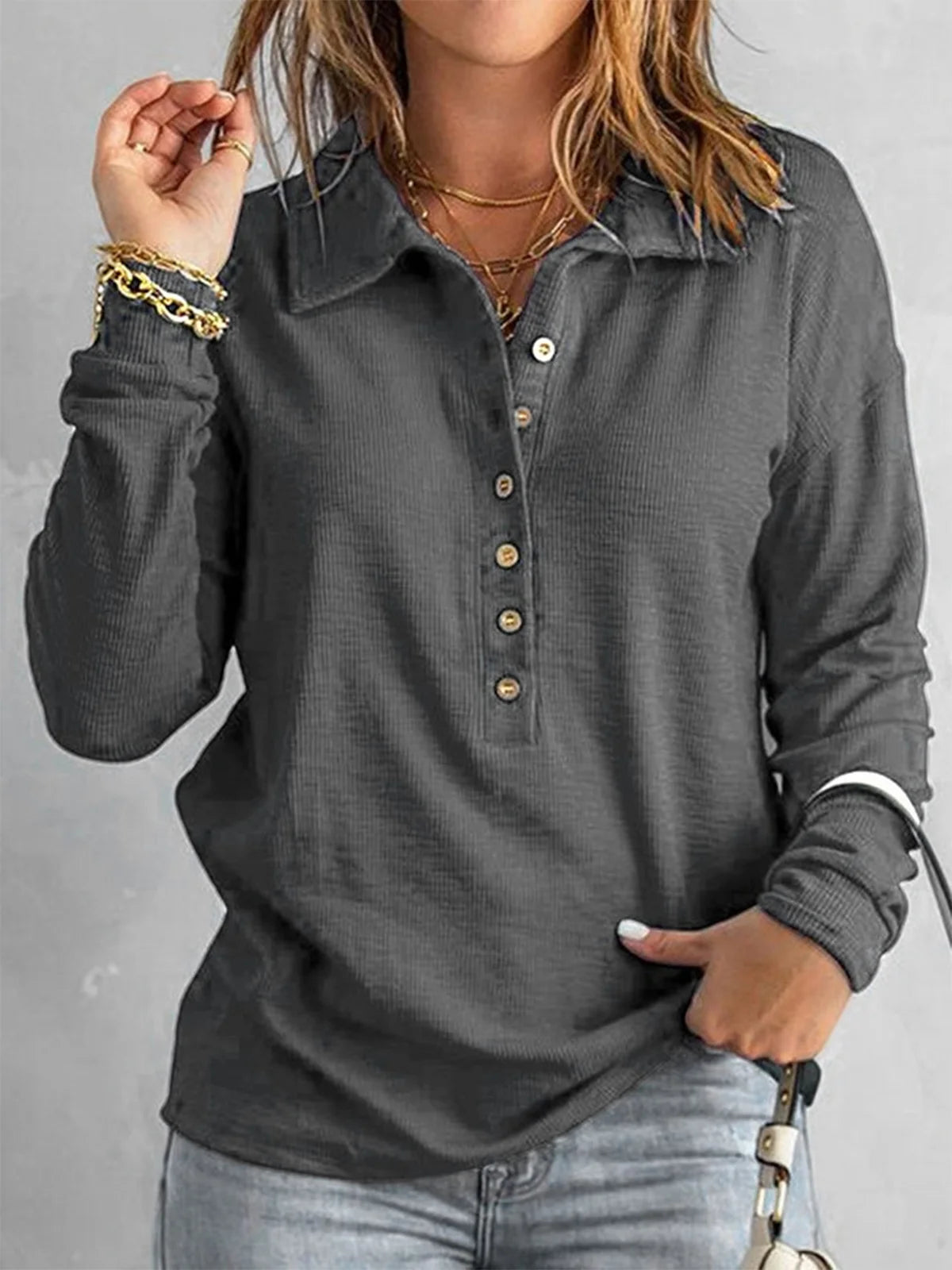 Dipti - Stylisches Polo Oberteil für Frauen