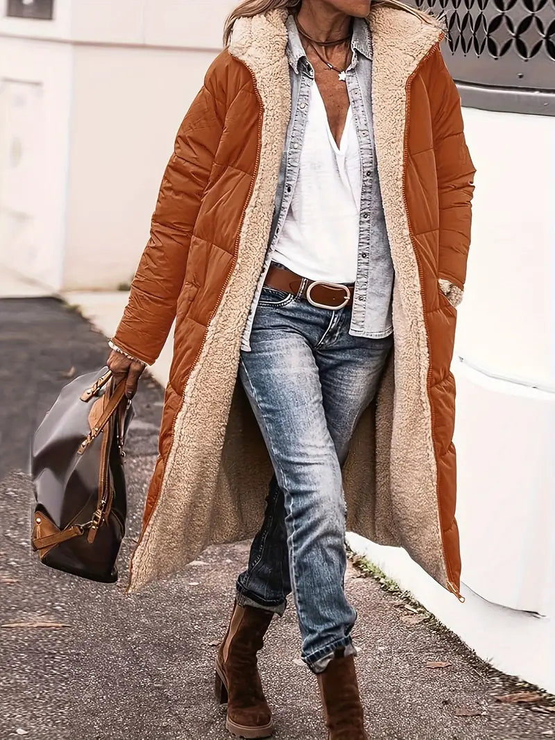 Joline - Glamouröser Winterzauber: Stylischer Mantel für wohlig-warme Eleganz