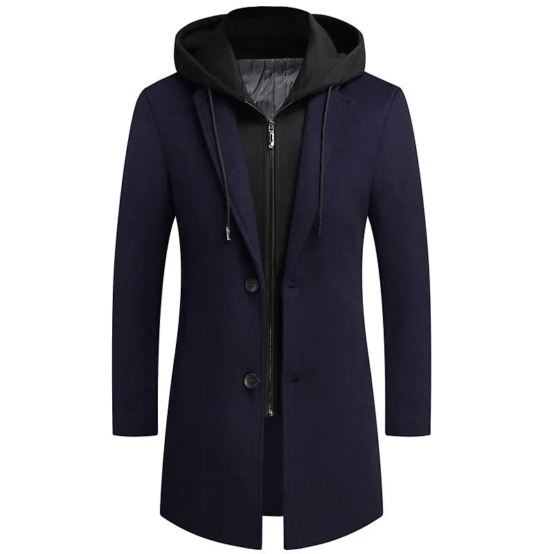 Kyler - Eleganter Mantel mit integriertem Zipper