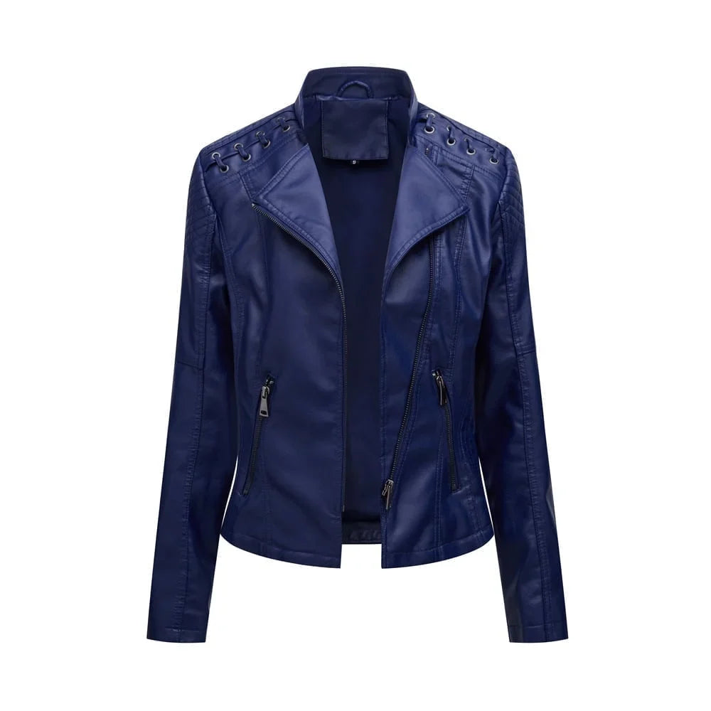 Alysa - frauen lederjacke für den frühling