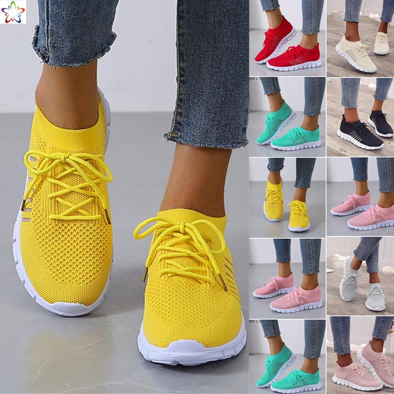 Amanda Slip-On atmungsaktiver Fly Woven Laufschuh