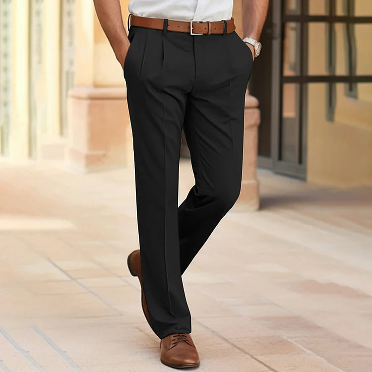 Glenn - lässige business-anzughose für herren mit taschen