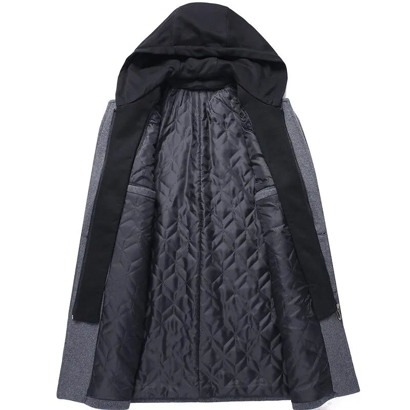 Kyler - Eleganter Mantel mit integriertem Zipper