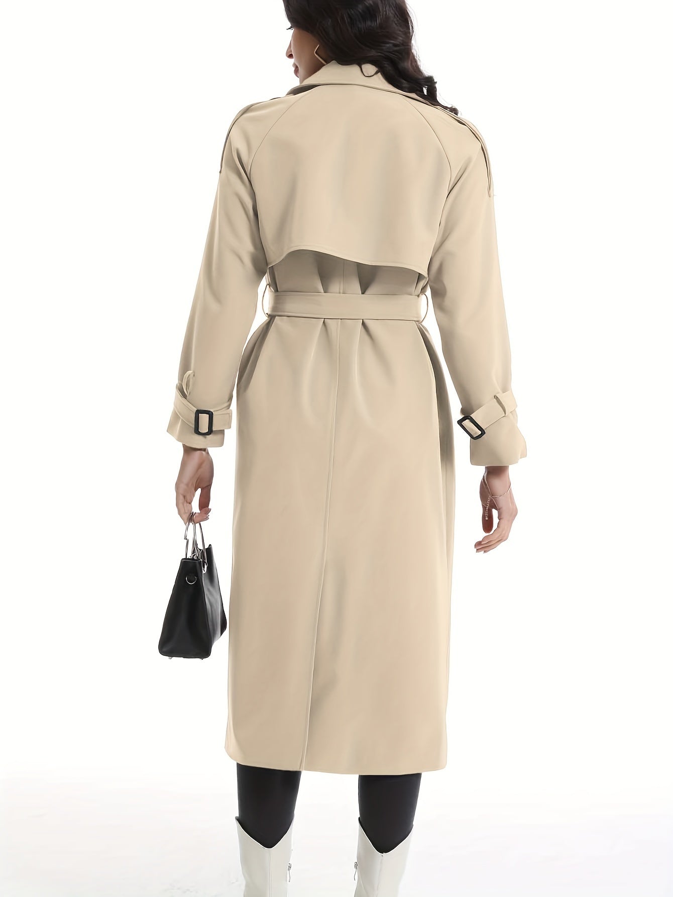 Damen-Trenchcoat mit zweireihigem Verschluss