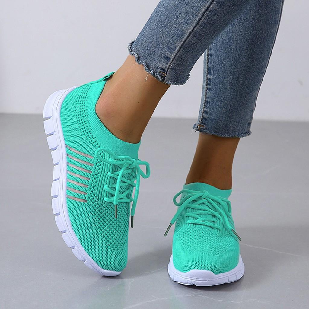 Amanda Slip-On atmungsaktiver Fly Woven Laufschuh
