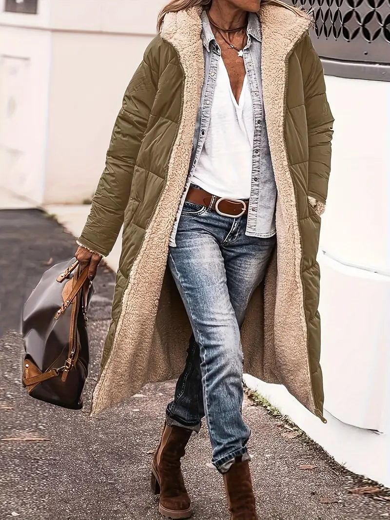 Joline - Glamouröser Winterzauber: Stylischer Mantel für wohlig-warme Eleganz