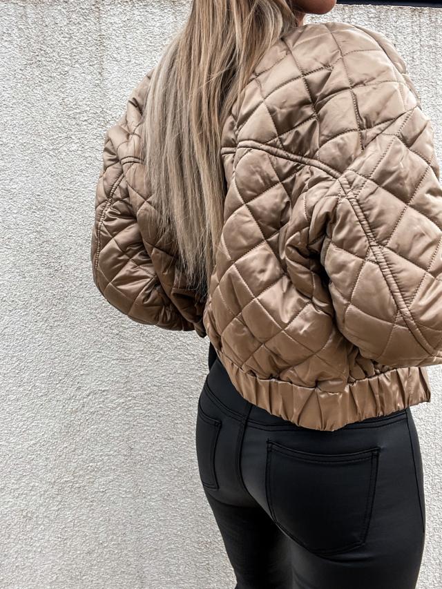 Leslie - gesteppte verkürzte Daunenjacke