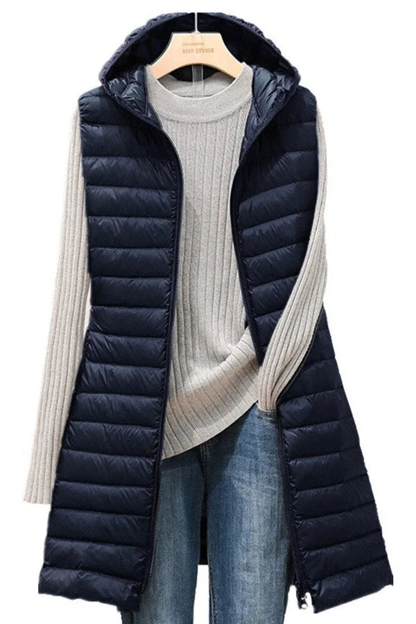 Amalie - modische steppjacke mit kapuze