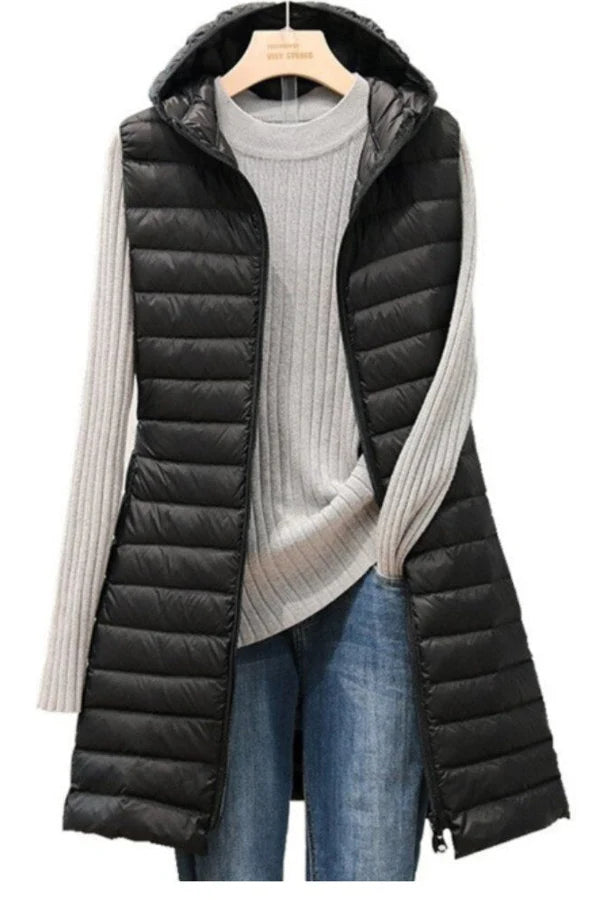Amalie - modische steppjacke mit kapuze