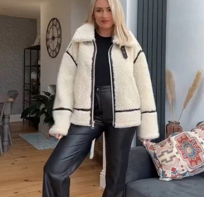 Cadence – Übergroße Teddyjacke
