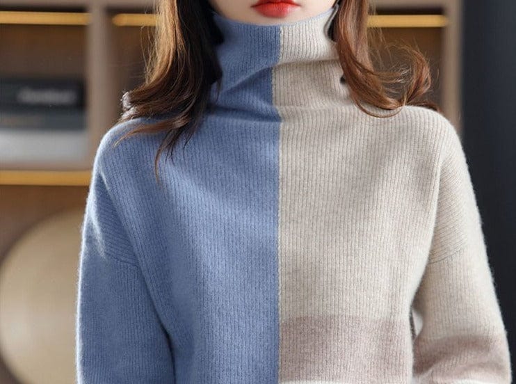 Modischer Winter-Rollkragenpullover