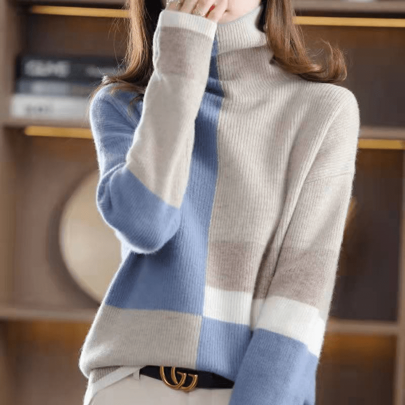 Modischer Winter-Rollkragenpullover