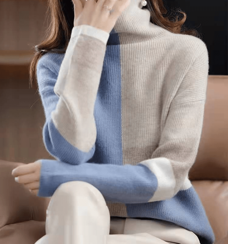 Modischer Winter-Rollkragenpullover