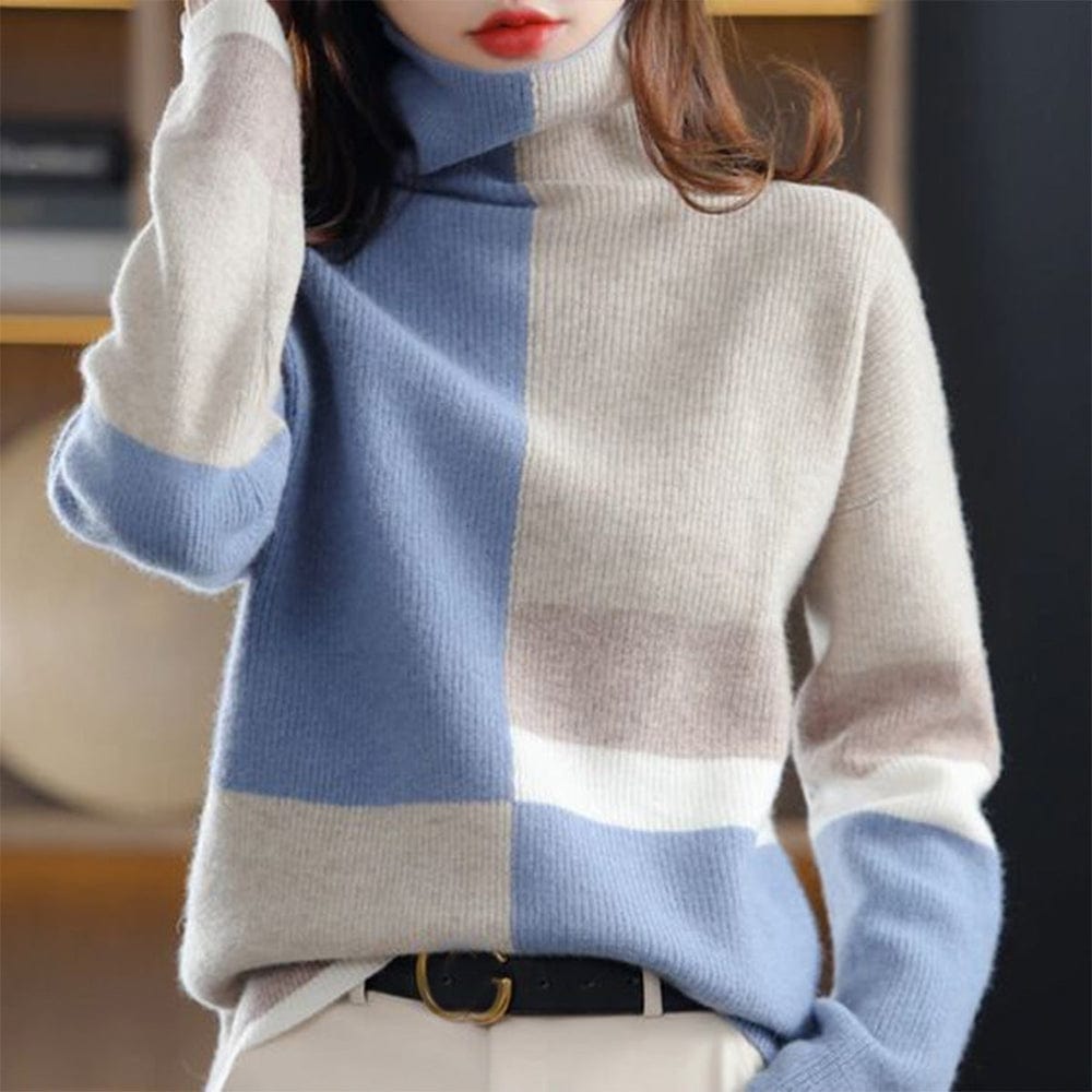 Modischer Winter-Rollkragenpullover