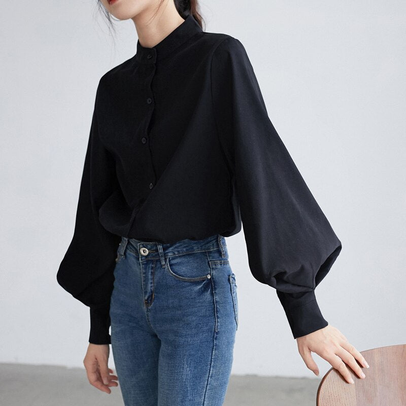 Bluse mit Puffärmeln - Leonora