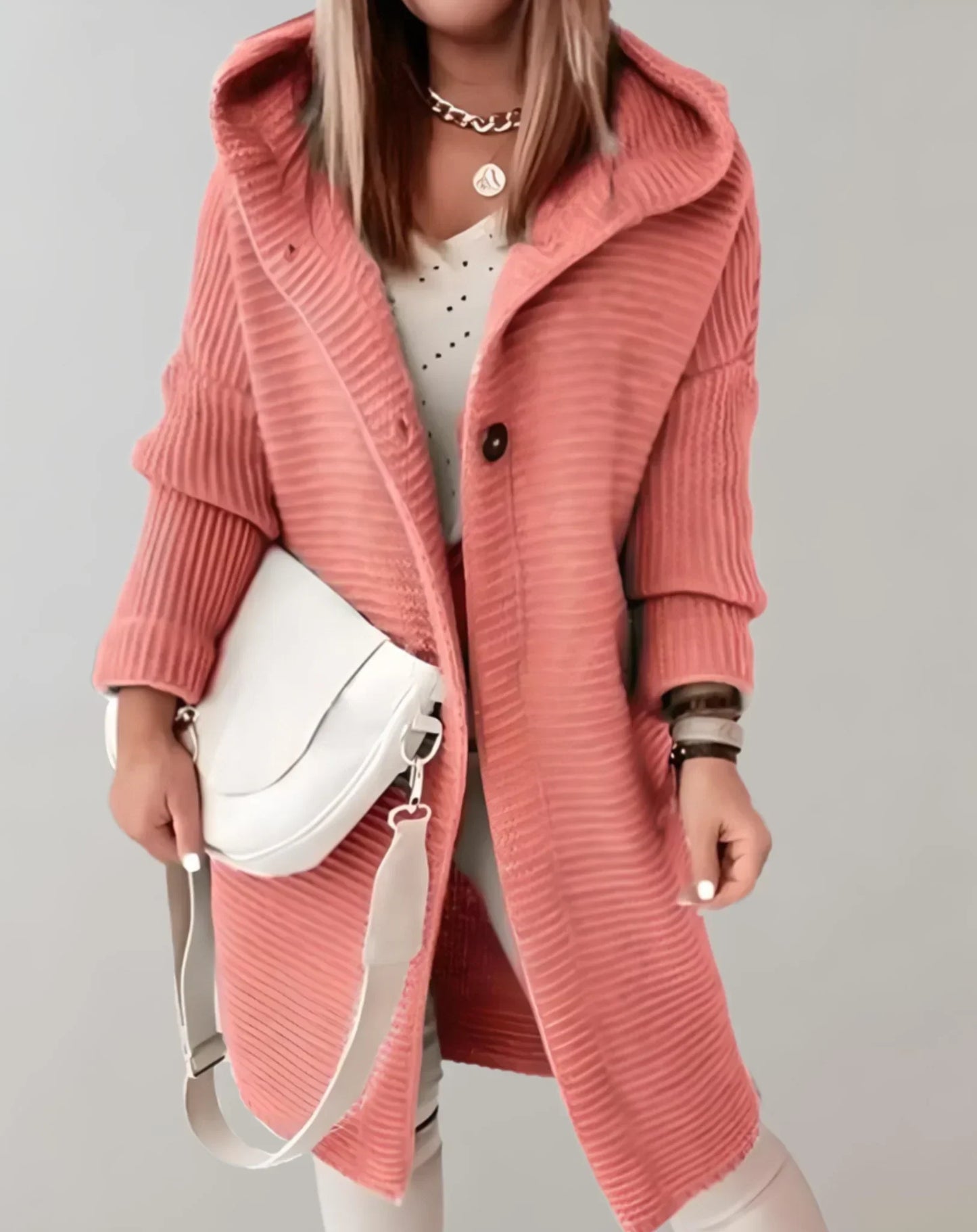 Iris - Stylische gerippte Kapuzenjacke für Frauen