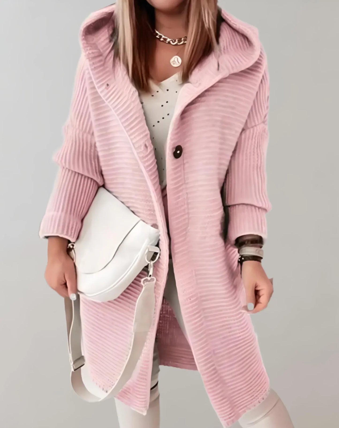 Iris - Stylische gerippte Kapuzenjacke für Frauen
