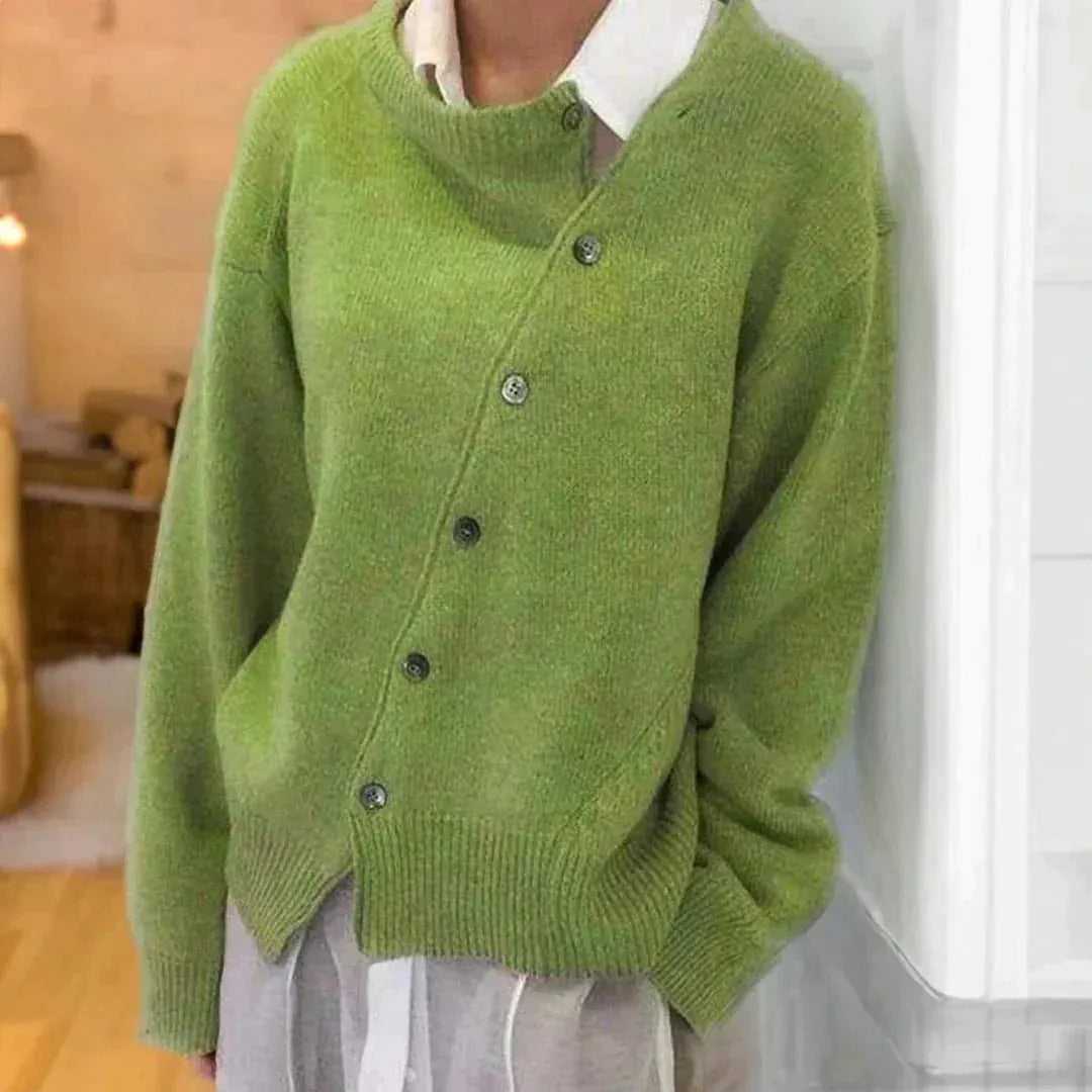 Jacken aus bequemem Kaschmir mit eleganten Knöpfen für Frauen