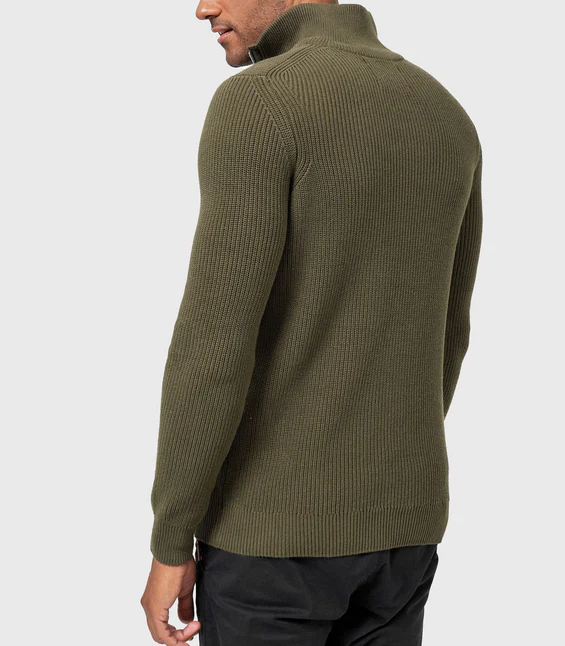 TOMMY - Stylischer Zipper-Pullover für Herren (italienisches Design)