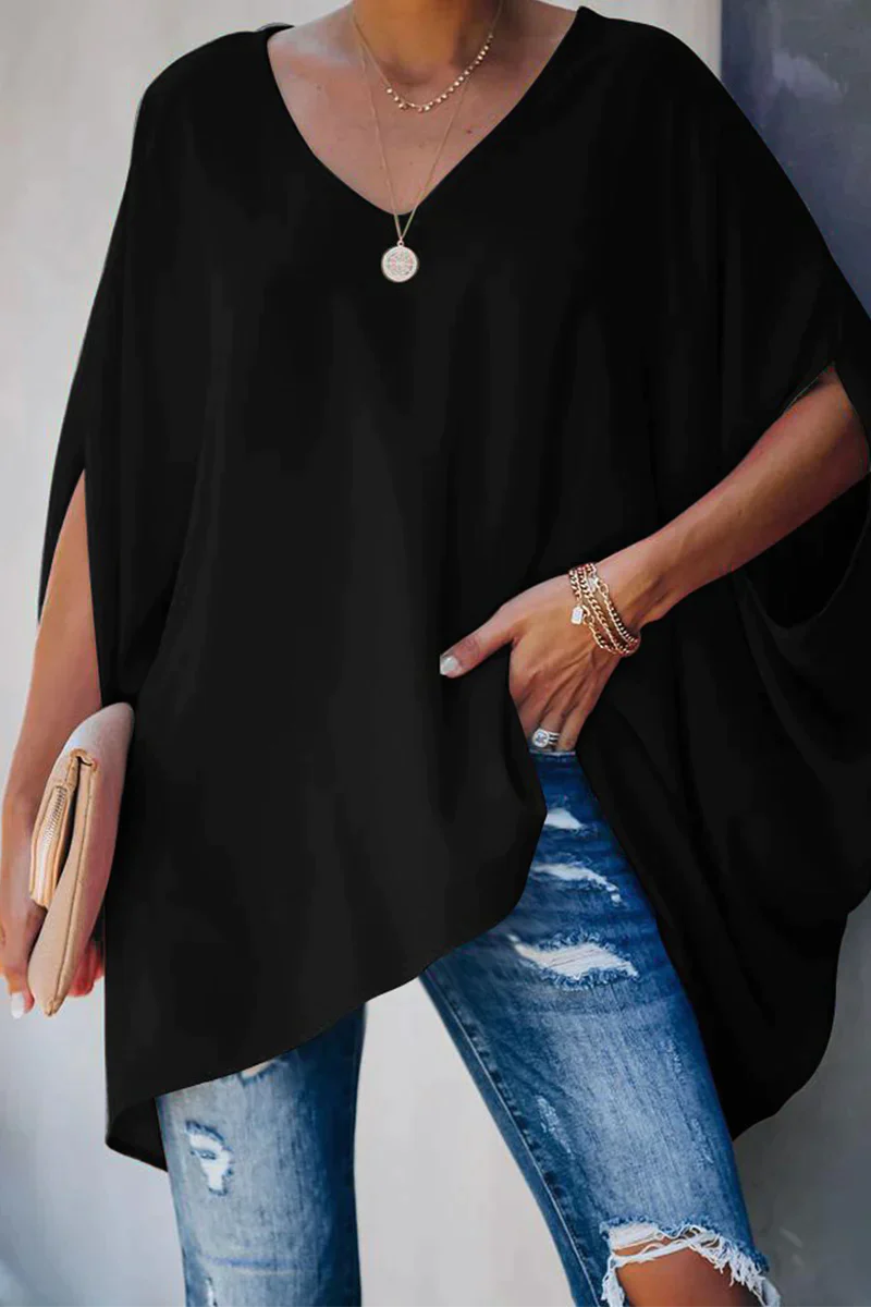 Ida - elegante weit geschnittene bluse für den frühling/sommer