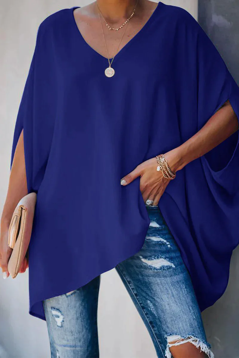 Ida - elegante weit geschnittene bluse für den frühling/sommer
