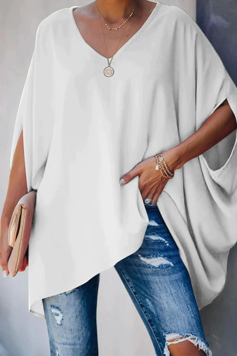 Ida - elegante weit geschnittene bluse für den frühling/sommer