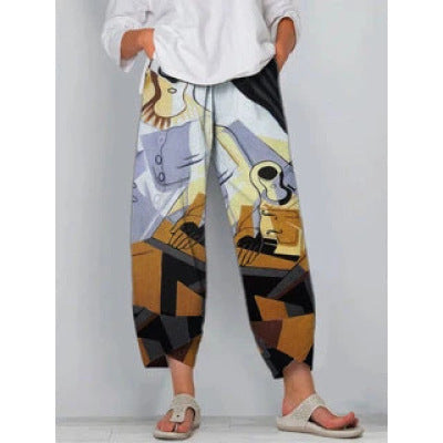 ADINA - Stylische Leinen Hose für Frauen