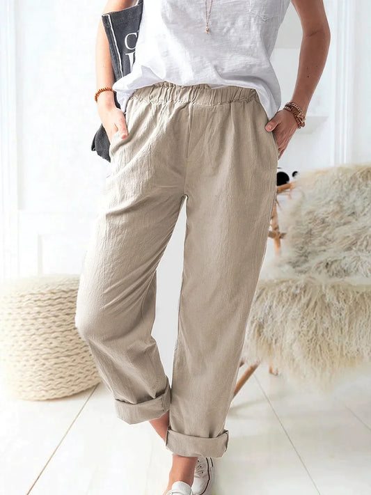 Elsie - Lässige und stylische Leinen Hose