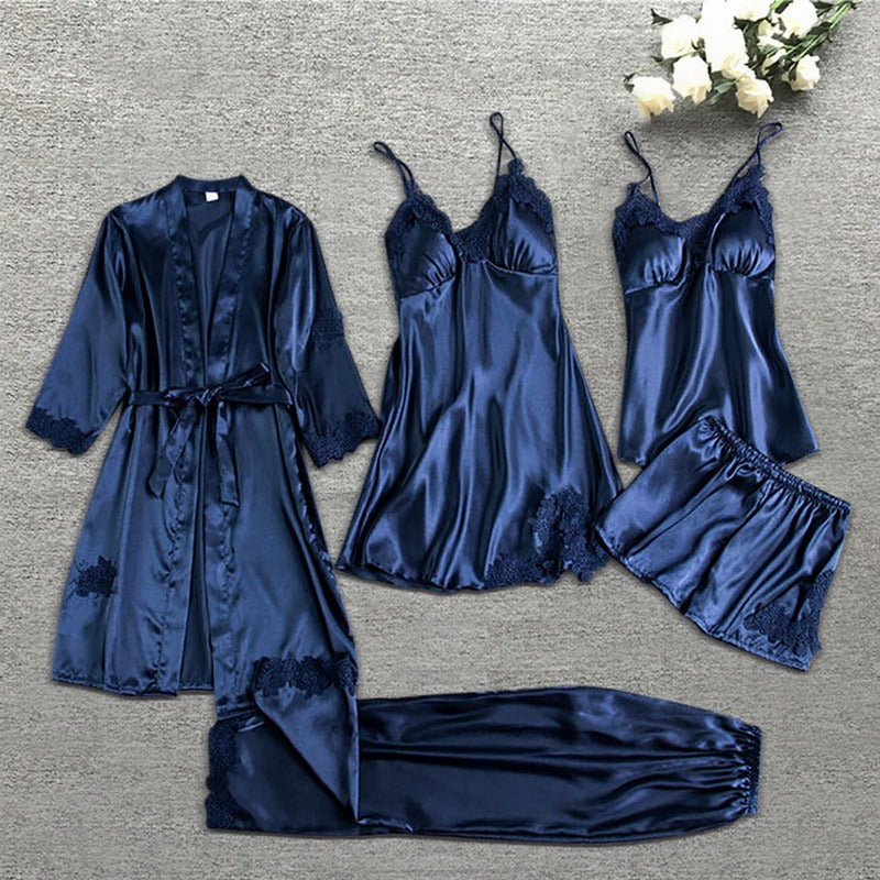 BRITT - Elegantes Satin-Pyjama-Set