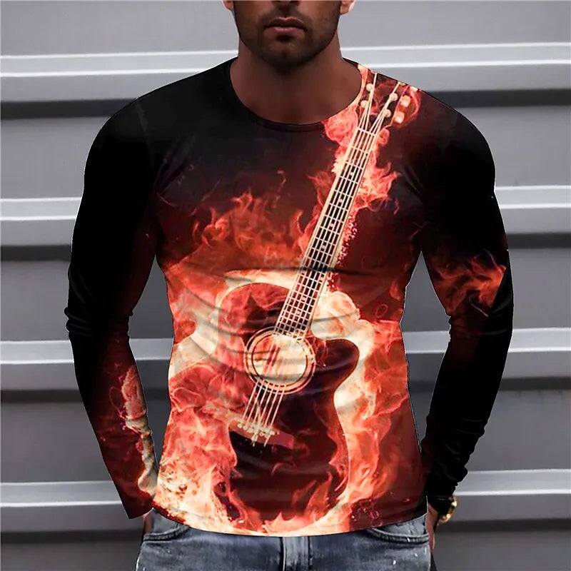 Chay – blaue gitarren-sweatshirts für männer