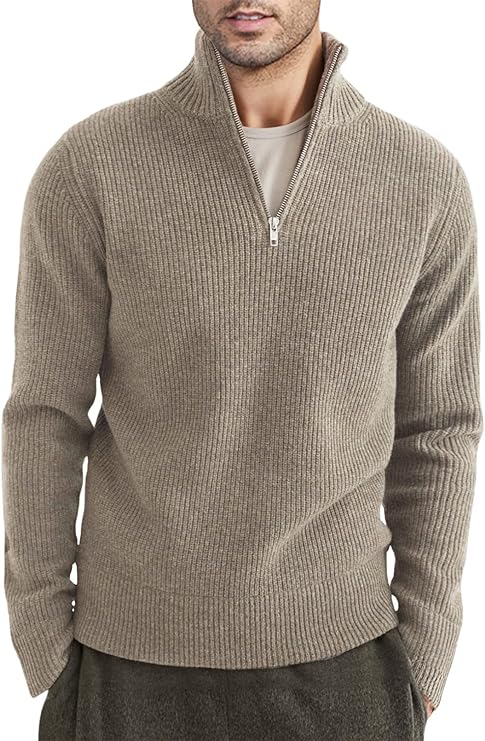 Stylischer zipper-pullover für herren (italienisches Design)