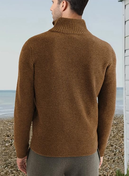 Stylischer zipper-pullover für herren (italienisches Design)