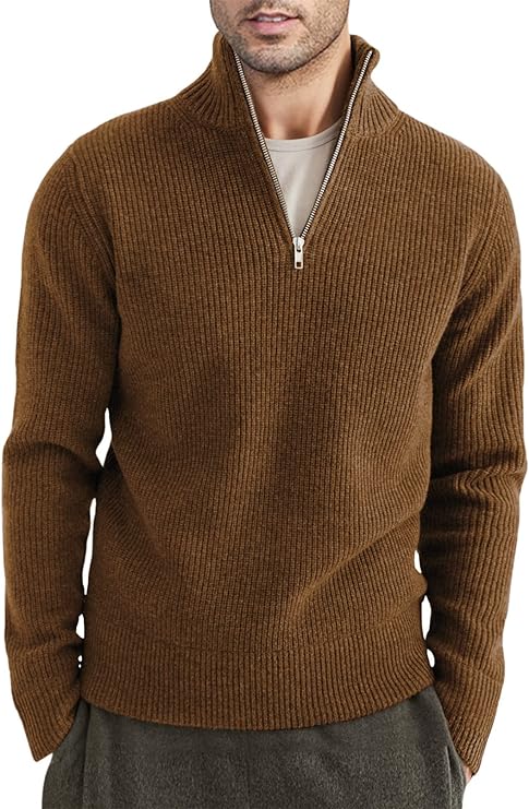 Stylischer zipper-pullover für herren (italienisches Design)